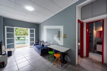 Sala de apartamento para alugar com 1 quarto, 60m² em José Menino, Santos