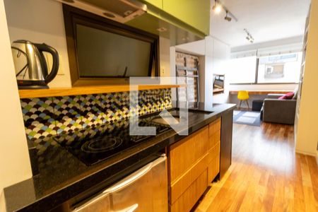 Cozinha de kitnet/studio à venda com 1 quarto, 45m² em Centro Histórico, Porto Alegre