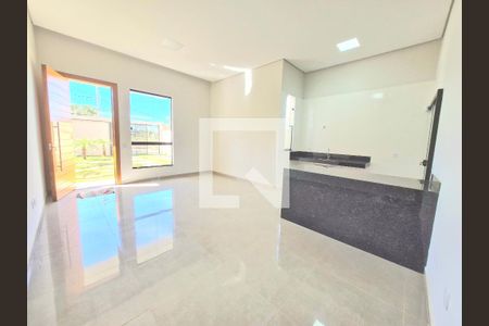 Sala e cozinha americana de casa à venda com 3 quartos, 95m² em Várzea, Lagoa Santa