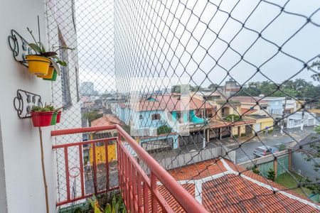 Varanda da sala  de apartamento à venda com 3 quartos, 73m² em Centro, Diadema