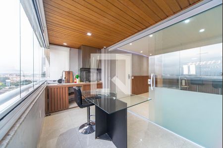 Varanda Gourmet de apartamento para alugar com 3 quartos, 129m² em Centro, Santo André