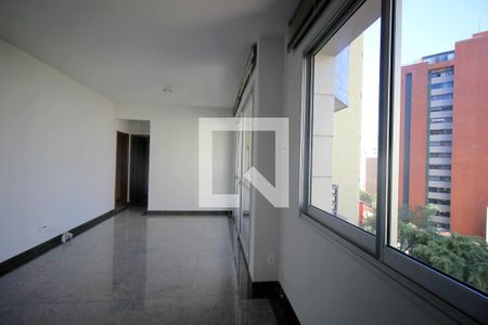 Sala de apartamento à venda com 3 quartos, 100m² em Lourdes, Belo Horizonte