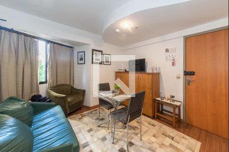 Sala de apartamento à venda com 1 quarto, 36m² em Brooklin Paulista, São Paulo