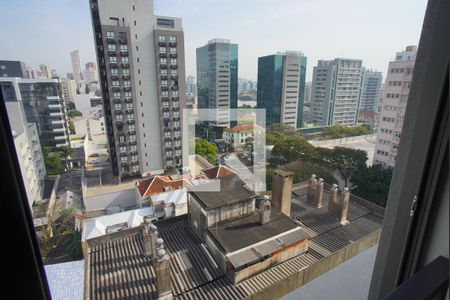 Sala Quarto - Vista de kitnet/studio para alugar com 1 quarto, 24m² em Auxiliadora, Porto Alegre