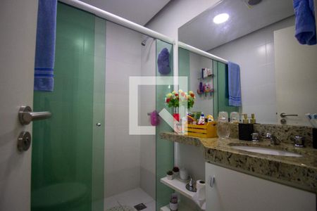 Banheiro da Suíte de apartamento à venda com 3 quartos, 90m² em Recreio dos Bandeirantes, Rio de Janeiro