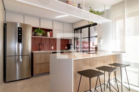 Cozinha de apartamento à venda com 1 quarto, 79m² em Indianópolis, São Paulo