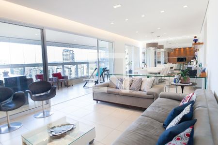 sala de apartamento para alugar com 4 quartos, 196m² em Vila da Serra, Nova Lima