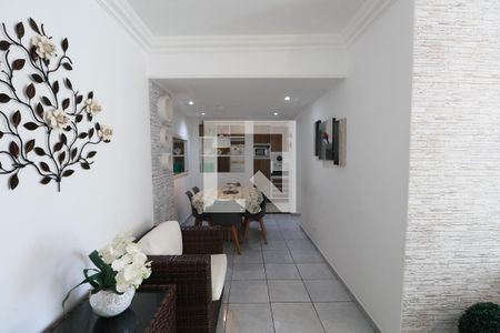 Sala de apartamento para alugar com 1 quarto, 62m² em Barra Funda, Guarujá