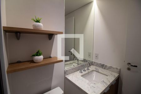 Banheiro- Studio de kitnet/studio para alugar com 1 quarto, 33m² em Vila Cordeiro, São Paulo