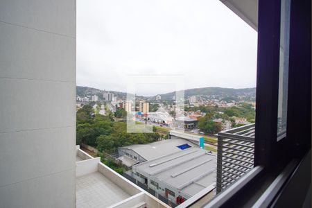 Sala - Vista de apartamento para alugar com 2 quartos, 58m² em Jardim do Salso, Porto Alegre