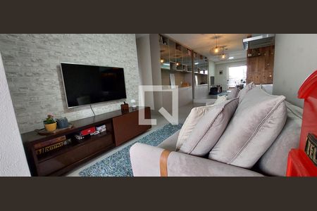 Sala de apartamento para alugar com 3 quartos, 82m² em Campestre, Santo André