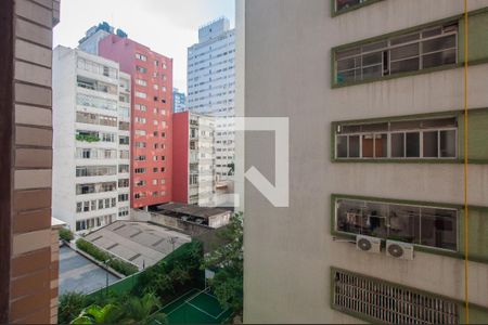 Vista do Quarto de apartamento para alugar com 1 quarto, 63m² em Consolação, São Paulo