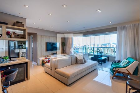 Sala de apartamento para alugar com 2 quartos, 99m² em Campo Grande, Santos