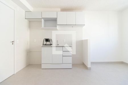 Sala - cozinha - Área de serviço de apartamento para alugar com 2 quartos, 33m² em Cambuci, São Paulo