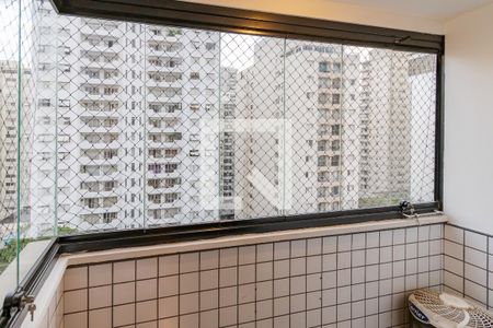 Varanda da Sala de apartamento para alugar com 3 quartos, 62m² em Brooklin Paulista, São Paulo