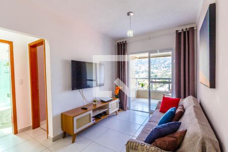 Sala de apartamento para alugar com 2 quartos, 63m² em Canto do Forte, Praia Grande