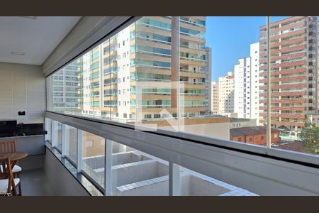Varanda gourmet de apartamento para alugar com 1 quarto, 40m² em Caiçara, Praia Grande