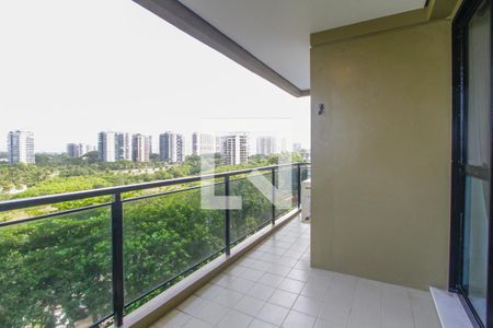 Varanda da Sala de apartamento à venda com 1 quarto, 55m² em Barra da Tijuca, Rio de Janeiro