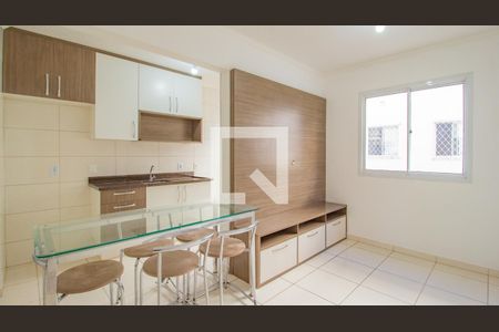 Sala/Cozinha de apartamento à venda com 2 quartos, 54m² em Parque Residencial Jundiaí, Jundiaí
