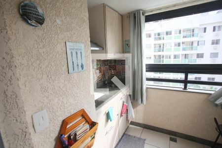 Varanda Gourmet de apartamento à venda com 2 quartos, 59m² em Taquara, Rio de Janeiro