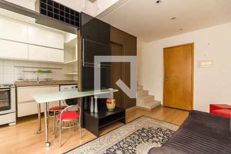 Sala de apartamento à venda com 1 quarto, 43m² em Paraíso, São Paulo