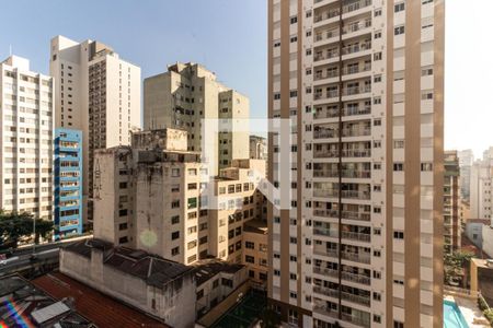 Suíte - Quarto - Vista de apartamento para alugar com 1 quarto, 27m² em República, São Paulo