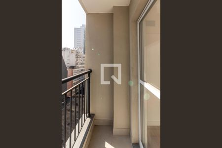 Varanda de apartamento para alugar com 1 quarto, 27m² em República, São Paulo