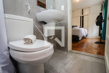 Banheiro da Suite de apartamento para alugar com 1 quarto, 45m² em Jardim Paulista, São Paulo