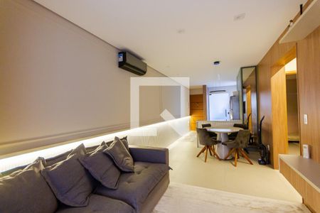 Sala de apartamento para alugar com 2 quartos, 65m² em Campestre, Santo André