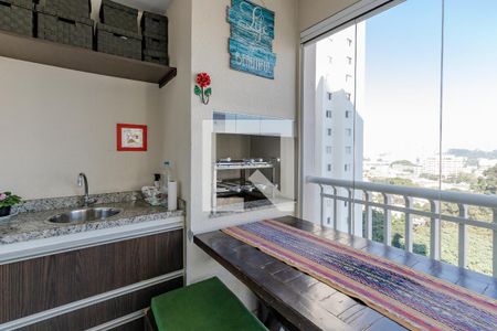 Varanda de apartamento à venda com 3 quartos, 122m² em Jardim Caravelas, São Paulo