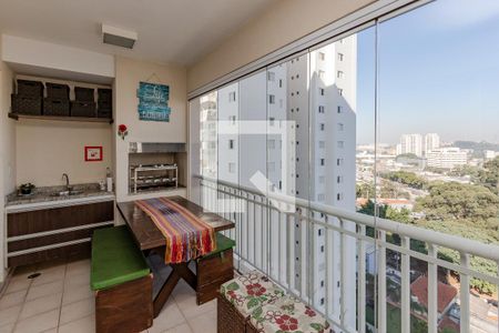 Varanda de apartamento à venda com 3 quartos, 122m² em Jardim Caravelas, São Paulo