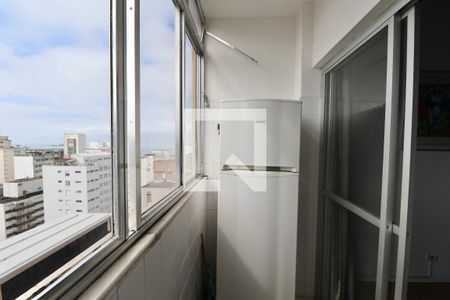 Varanda de apartamento para alugar com 1 quarto, 29m² em Pitangueiras, Guarujá