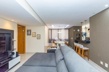 Sala de apartamento à venda com 3 quartos, 90m² em Jardim America, Belo Horizonte