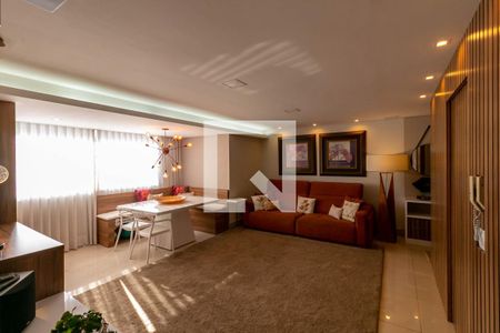 Sala  de apartamento à venda com 4 quartos, 193m² em Buritis, Belo Horizonte