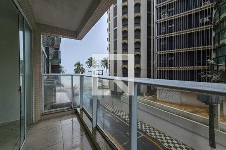Varanda  de apartamento para alugar com 3 quartos, 100m² em Vila Luis Antonio, Guarujá