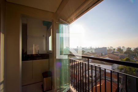 Varanda da sala de apartamento para alugar com 3 quartos, 60m² em Vila Pires, Santo André