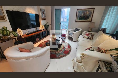 Sala de apartamento para alugar com 2 quartos, 120m² em Boqueirão, Santos