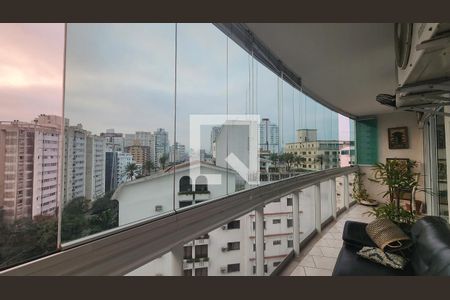 Varanda da Sala de apartamento para alugar com 2 quartos, 120m² em Boqueirão, Santos