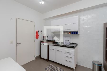 Cozinha de apartamento à venda com 1 quarto, 33m² em Santo Amaro, São Paulo