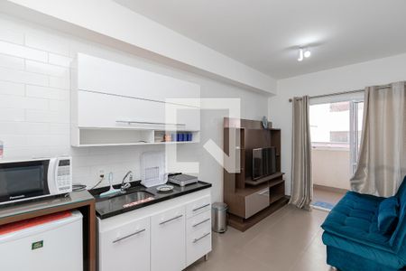 Sala/Cozinha de apartamento à venda com 1 quarto, 33m² em Santo Amaro, São Paulo