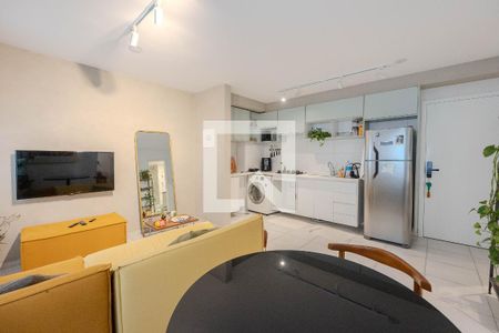 Sala/Cozinha de apartamento para alugar com 1 quarto, 46m² em Bela Vista, São Paulo