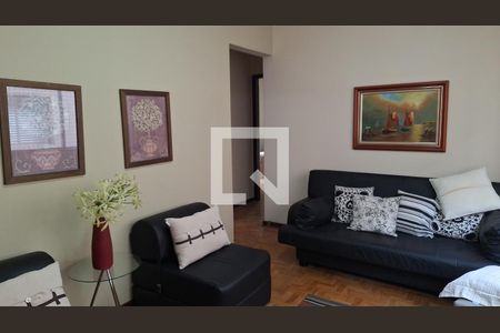 Sala de apartamento para alugar com 2 quartos, 56m² em Canto do Forte, Praia Grande