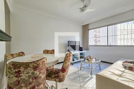 Sala de apartamento para alugar com 2 quartos, 70m² em Barra Funda, Guarujá