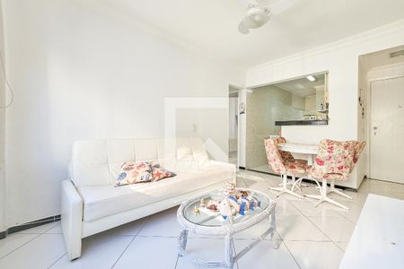 Sala de apartamento para alugar com 2 quartos, 70m² em Barra Funda, Guarujá