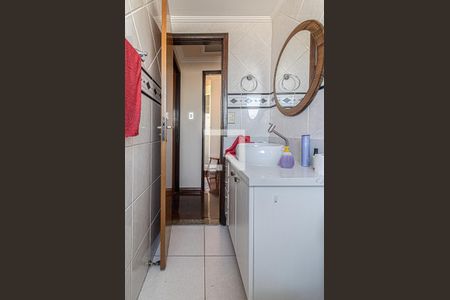 banheiro social de apartamento para alugar com 2 quartos, 62m² em Jardim Santa Emilia, São Paulo