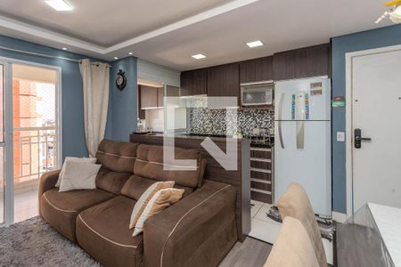 Sala  de apartamento à venda com 2 quartos, 52m² em Centro, Diadema