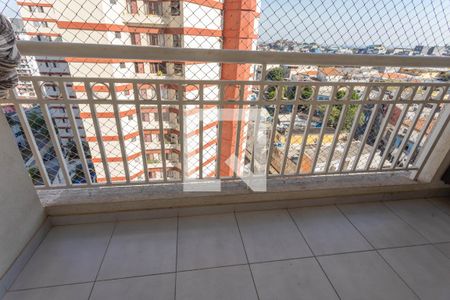 Varanda da sala  de apartamento à venda com 2 quartos, 52m² em Centro, Diadema