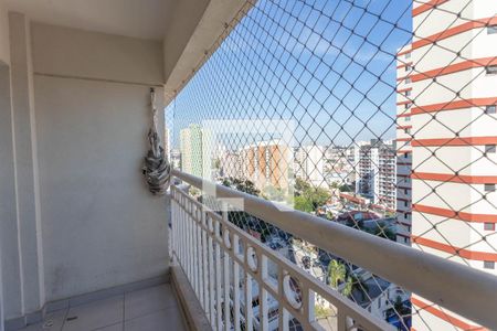 Varanda da sala  de apartamento à venda com 2 quartos, 52m² em Centro, Diadema