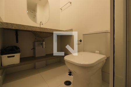 Banheiro  de kitnet/studio à venda com 1 quarto, 27m² em Paraíso, São Paulo