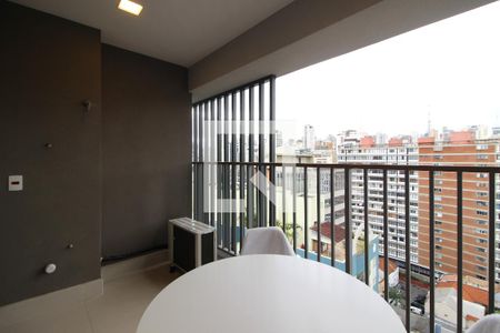 Varanda de kitnet/studio à venda com 1 quarto, 27m² em Paraíso, São Paulo